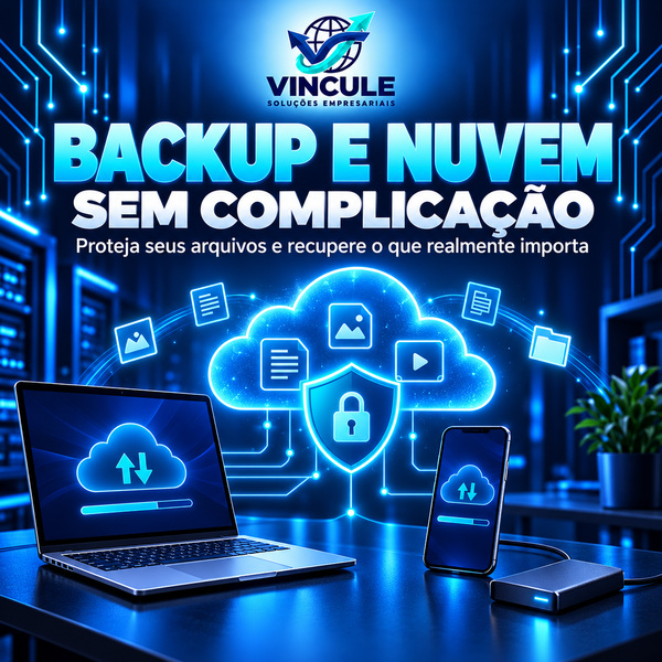 Capa do e-book Backup e nuvem sem complicação